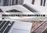 国脉科技是区块链公司吗[国脉科技是什么板块]