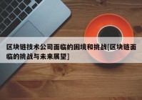 区块链技术公司面临的困境和挑战[区块链面临的挑战与未来展望]